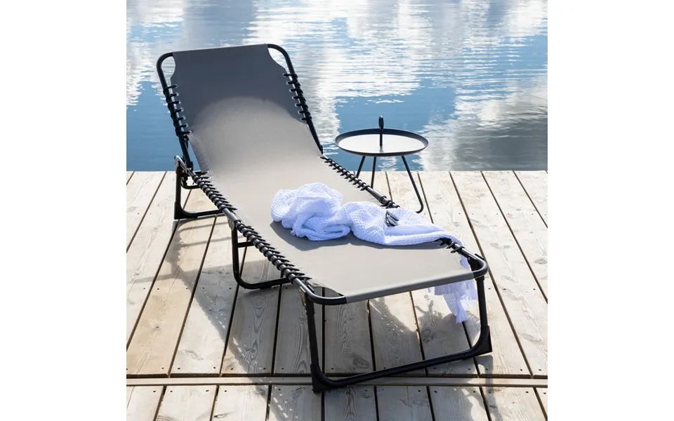 Bizerte - Solvogn I Sort Metal Og Grå Stof