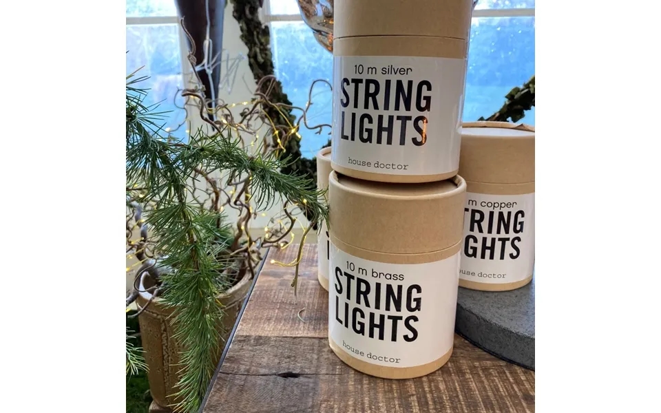 Lyskæde I Messing - 10 Meter Lang