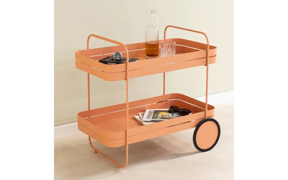 Carrito - Serveringsvogn I Orange Farvet Metal