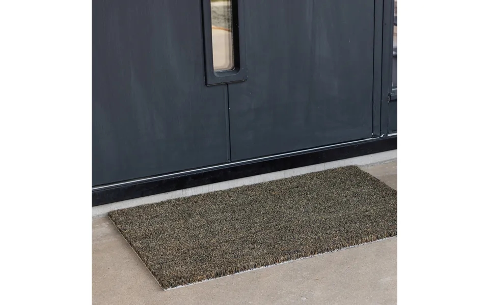 Lyon - Dørmåtte I Grønlig Kokos, 45 X 75 Cm.