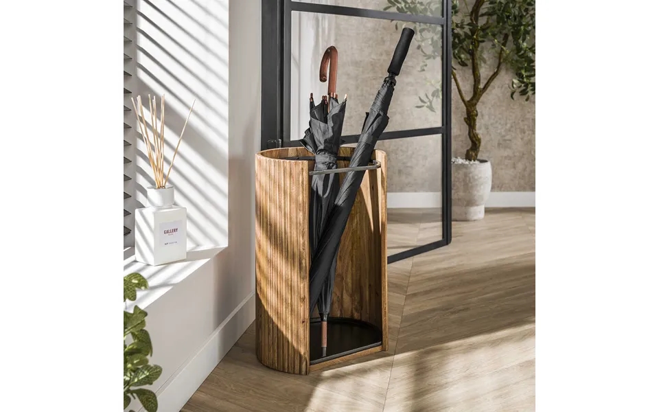 Selva - Paraplyholder I Mangotræ Og Metal