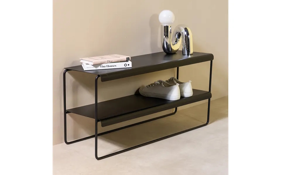 Zoot - Skohylde I Sort Metal, Bredde 73 Cm.