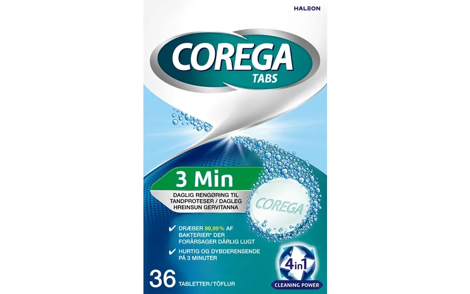 Corega Tabs 3 Minutes 36 Stk