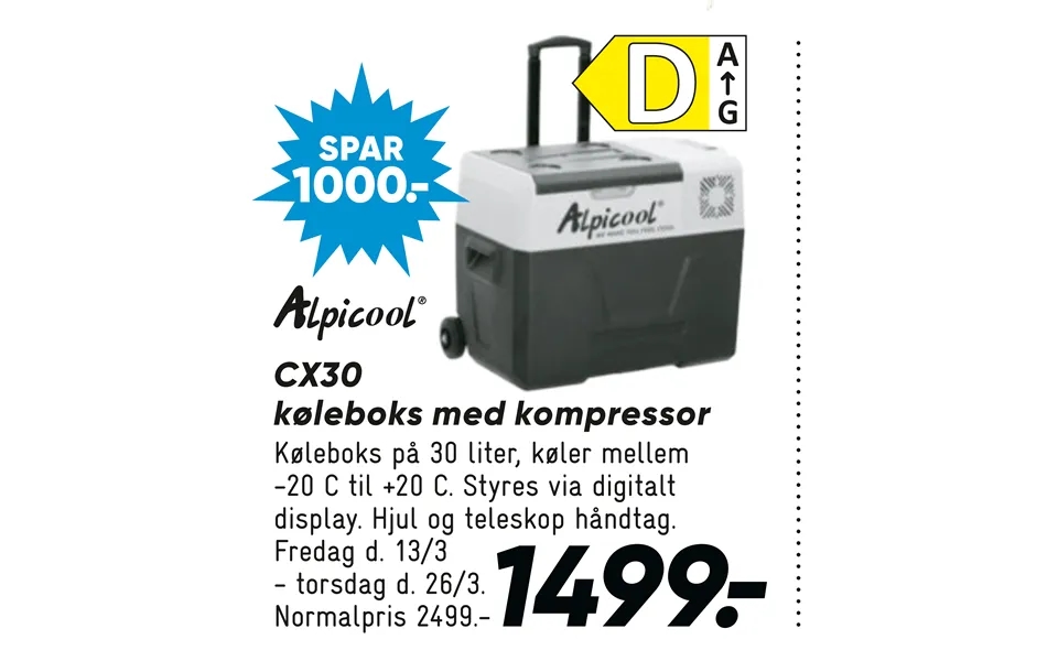 Cx30 Køleboks Med Kompressor