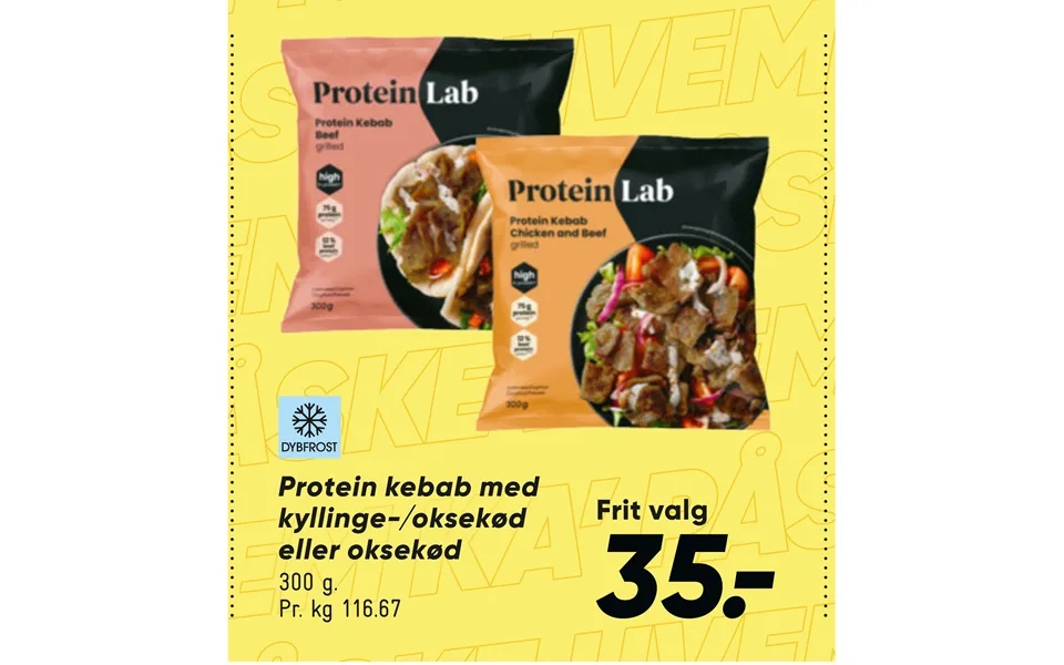 Protein Kebab Med Eller Oksekød
