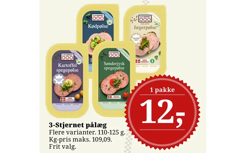 3-stjernet Pålæg