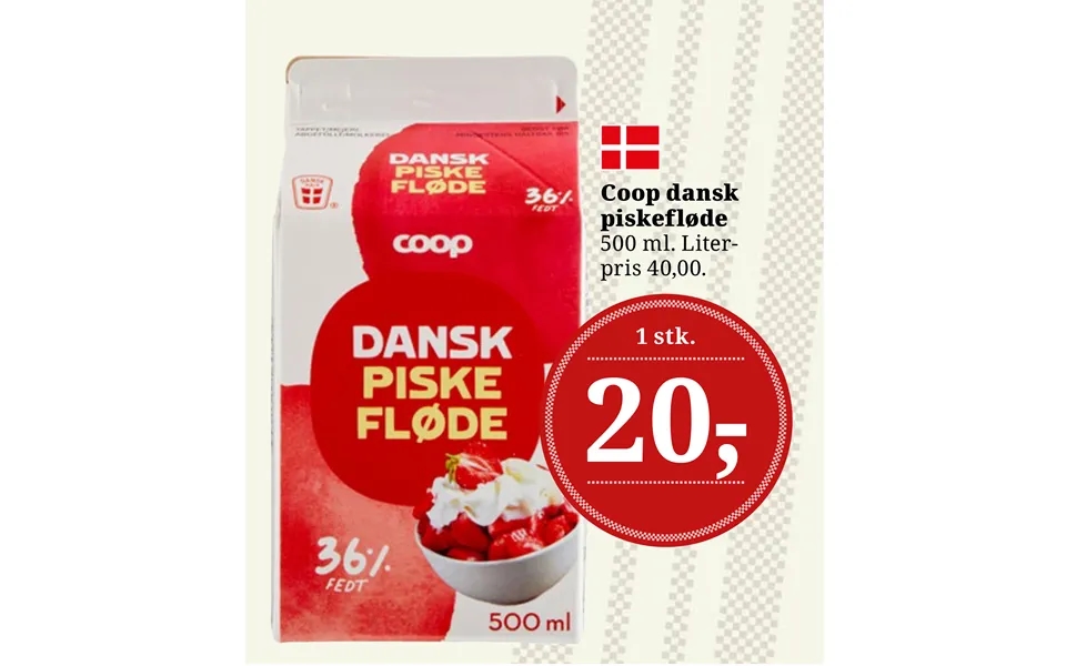 Coop Dansk Piskefløde