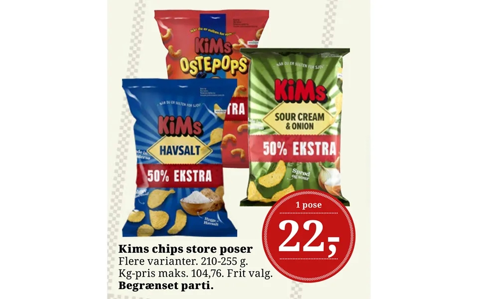 Kims Chips Store Poser