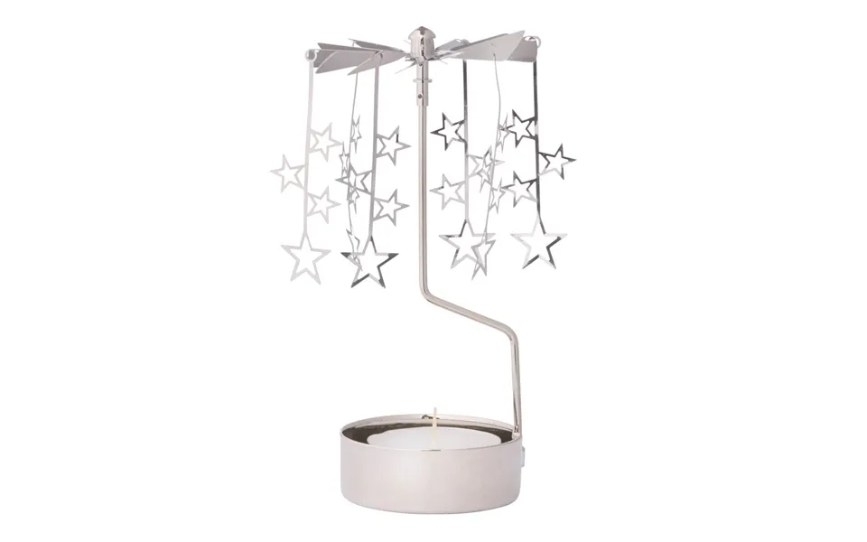 Englespil M. Stjerner, Sølvfarvet - H13,5cm