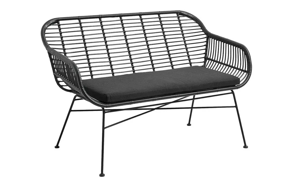 Garden Havebænk Med Armlæn Og Hynde - L 126 Cm.