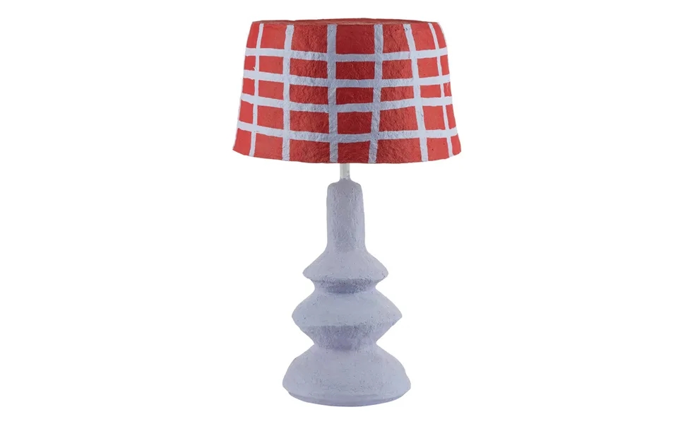 Lampe M. Tern, Lilla Rød - H45 Cm.