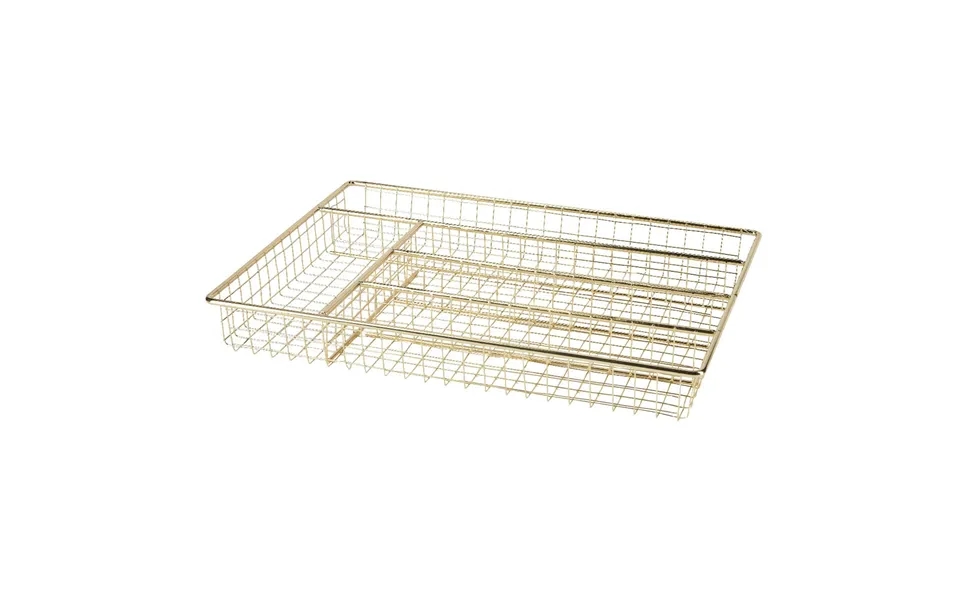 Metal Bestikbakke - Guldfarvet