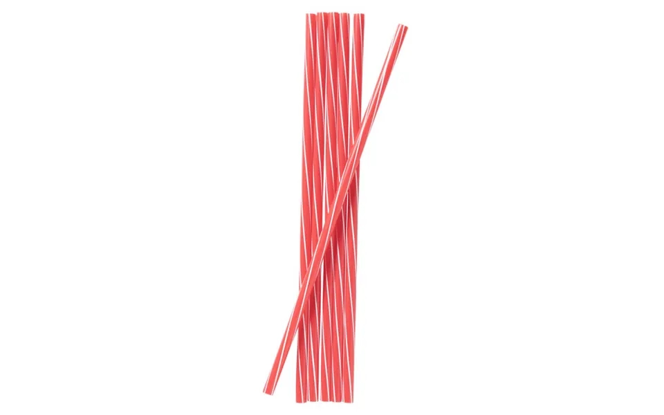 Excellent Houseware Plastik Sugerør Rød 6 Stk.