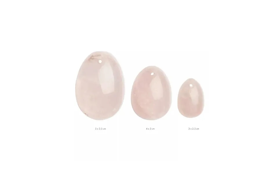 La Gemmes Rose Quartz Yoni Egg Set 3 Stk.