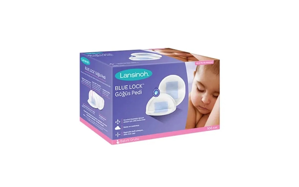 Lansinoh Blue Lock - 100 Disposable Breast Pads 100 Stk.
