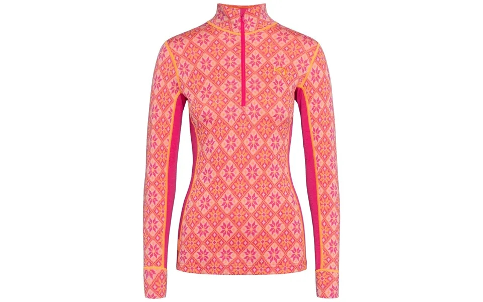 Kari Traa Rose H Z Merinould Skiundertrøje Dame - Berry