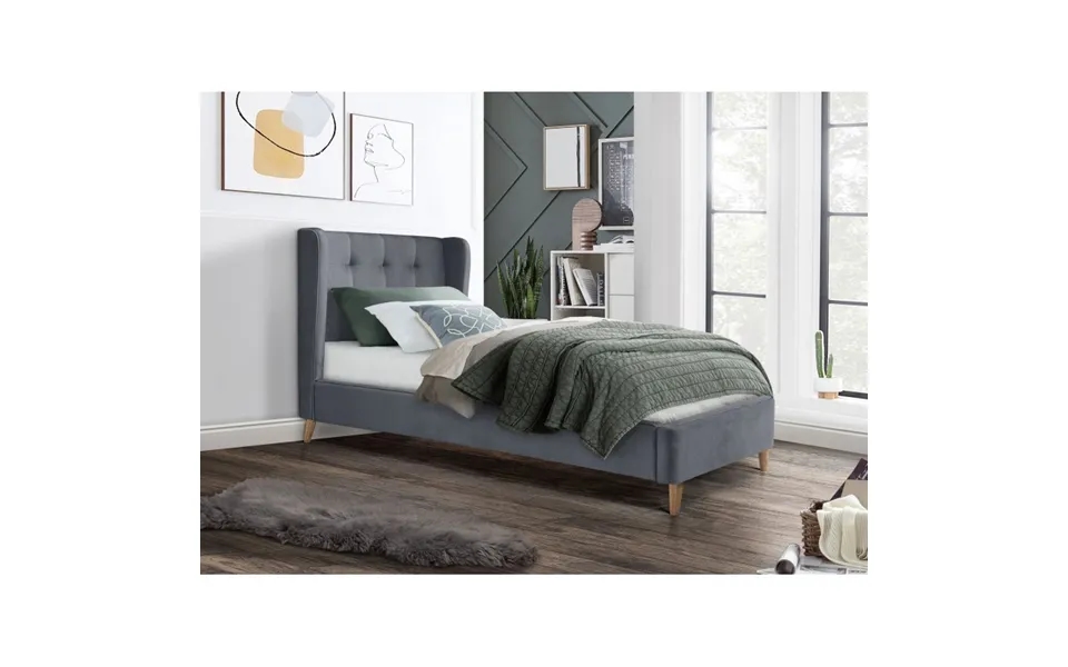 Estella 90x200 Cm Seng - Grå