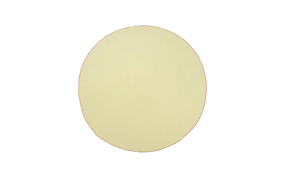 Broste Copenhagen Wilhelmina Dug, Rund - Lysegul Bomuld Ø200