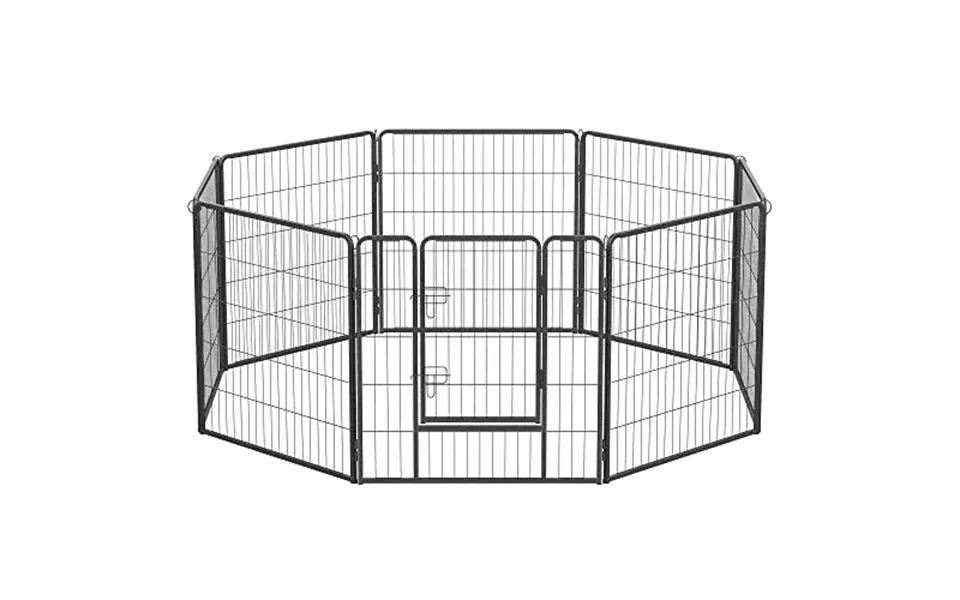 Feandrea Kravlegård Til Kæledyr, Hunde, Kaniner Og Smådyr, Til Inde Og Ude Brug - Grå Jern