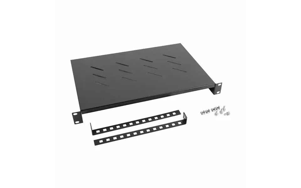 19 Rack Hylde - Lanberg Fast Bakke 1u, 300 Mm, Sort