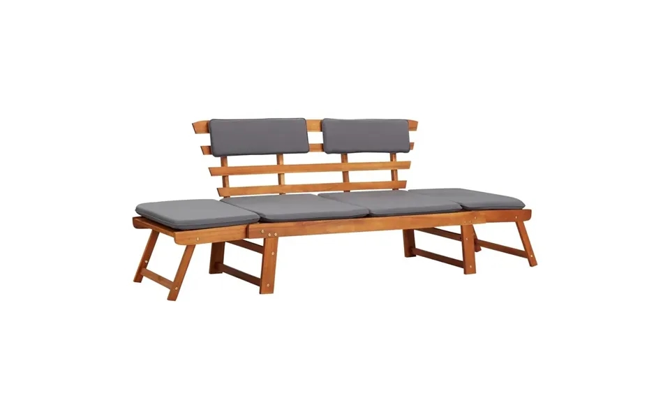 2-i-1 Solseng Med Hynde 190 Cm Massivt Akacietræ