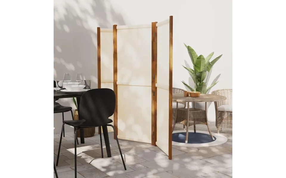 4-panels Rumdeler 280x180 Cm Cremefarvet