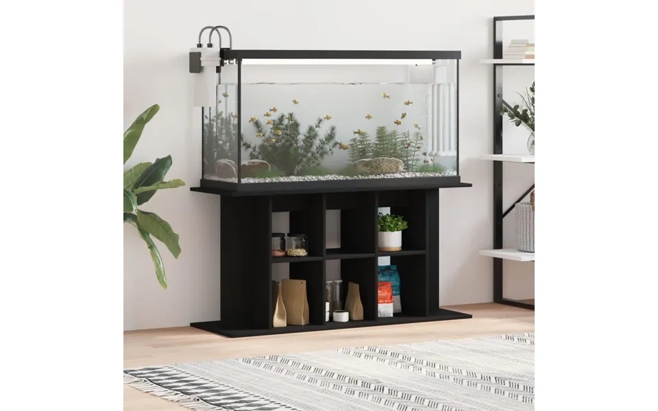 Akvariebord 100x40x60 Cm Konstrueret Træ Sort