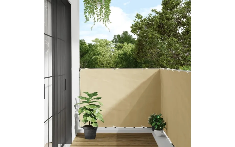 Altanafskærmning 500x120 Cm Pvc Cremefarvet