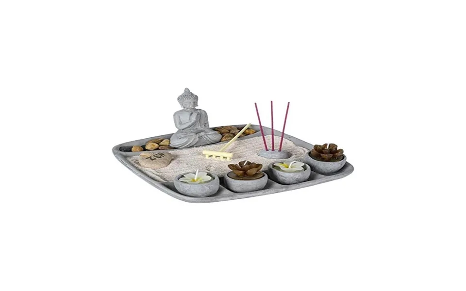 Atmosphera Havestatuette I Grå Cement - 24 × 24 × 12 Cm