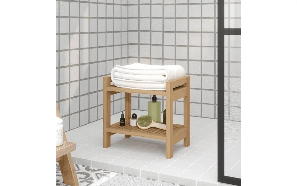 Badeværelsesbord 45x30x45 Cm Massivt Teaktræ