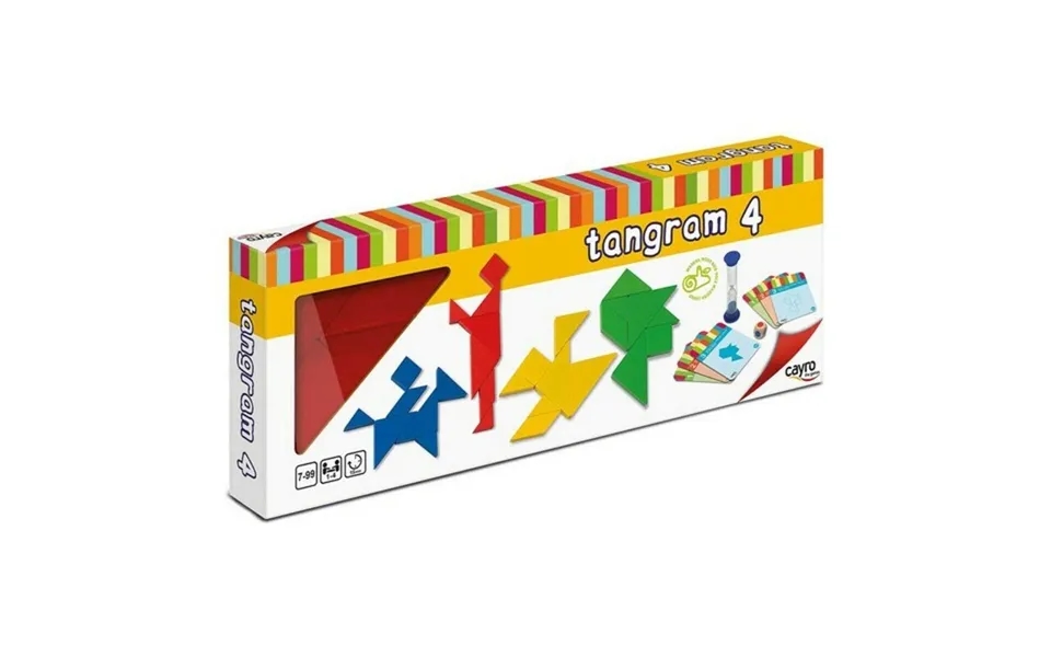 Brætspil Tangram - Cayro Færdighedsspil I Træ