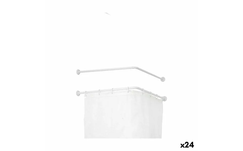 Bruseforhængsstang Berilo Hvid Aluminium 80 Cm - 24 Stk.