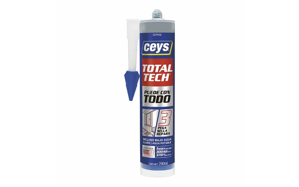 Ceys Total Tech Fyldstof Lim - Grå, 290 Ml