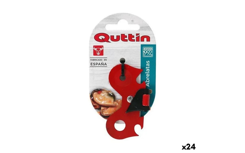 Dåseåbner Quttin Rød Sommerfugl - Foldbar 7 × 4 × 0,3 Cm 24 Stk