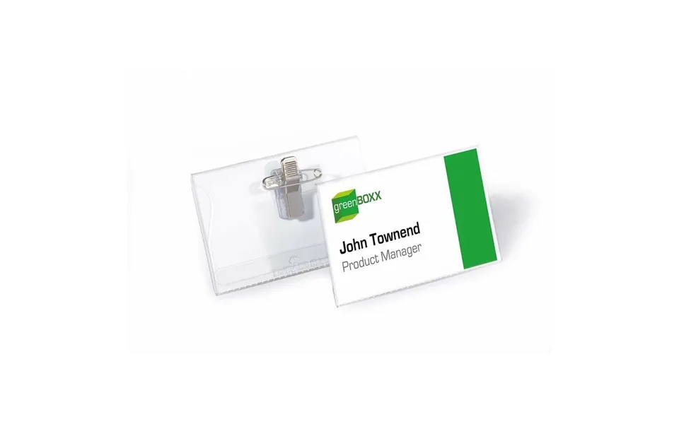 Durable Identifikationsplade 810119 - Gennemsigtig Plast, 54 × 90 Mm 50 Stk