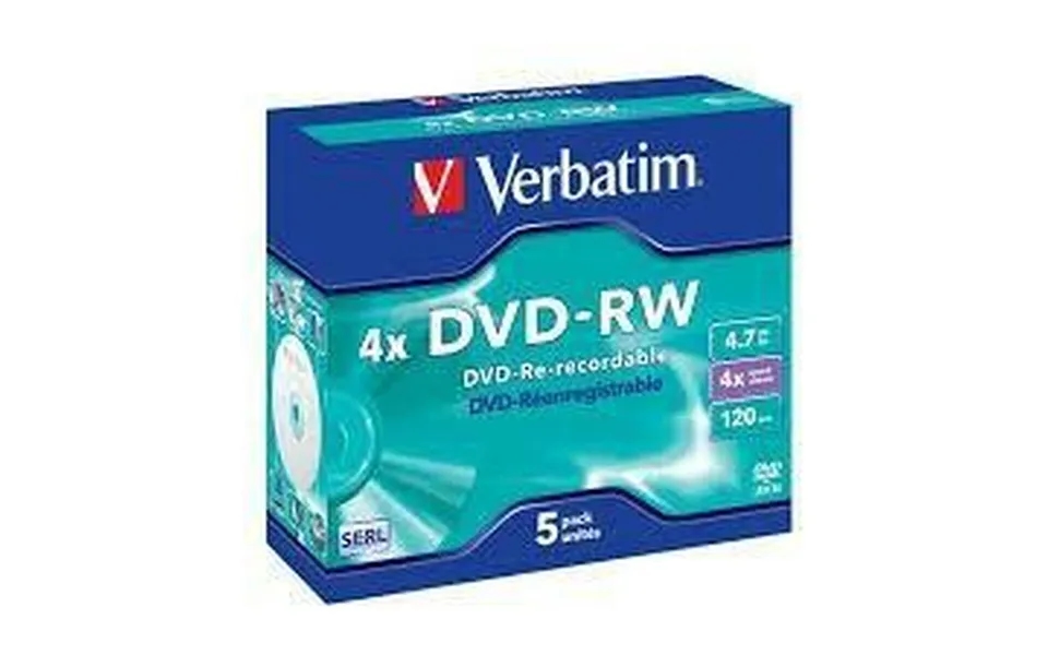 Dvd-rw Verbatim 5 Enheder 4x 4,7 Gb