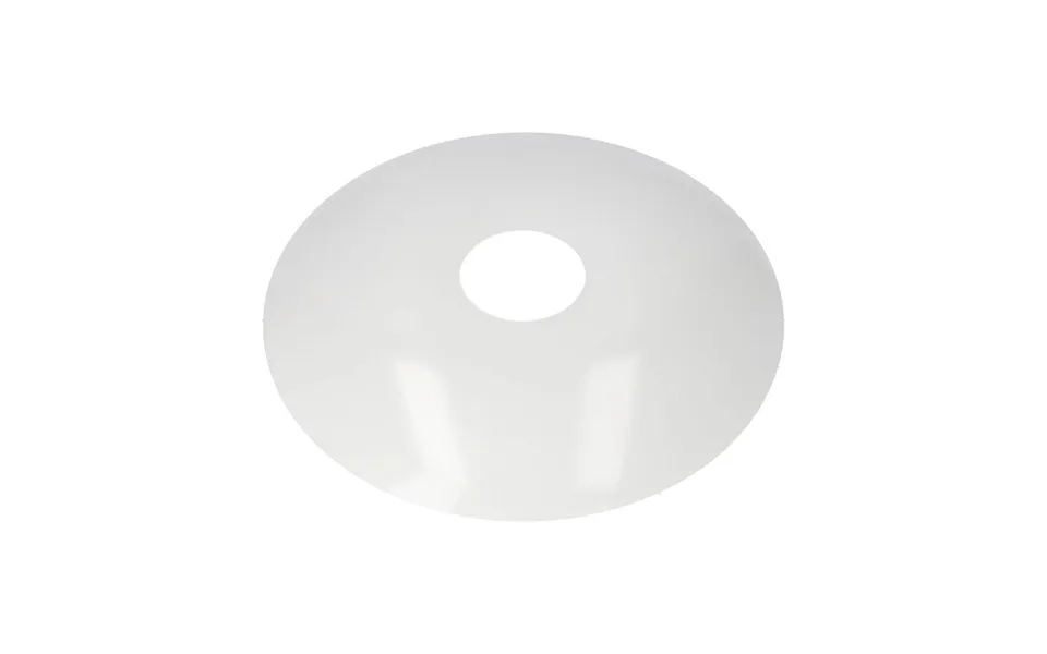 Edm Lampeskærm Udskifter - Hvid Plast, Ø 30 Cm Åbning Ø 25 Cm