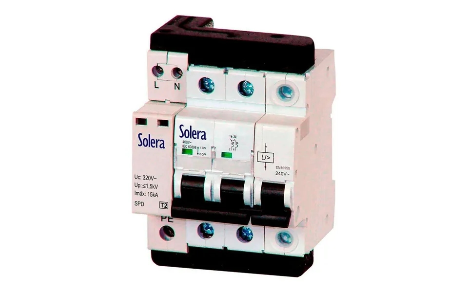 Eltavle Afbryder Solera Automatisk Residensafbryder Combi2p40t15 - 40 A