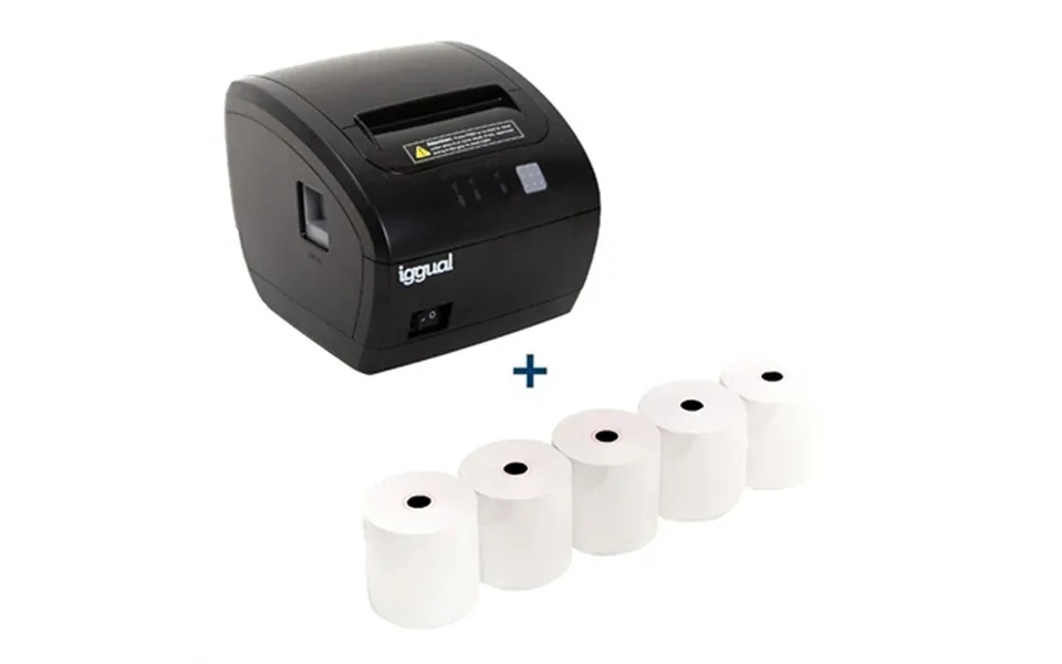 Etiketprinter Iggual Tp Easy 80 - Termisk, Inkl. 5 Ruller