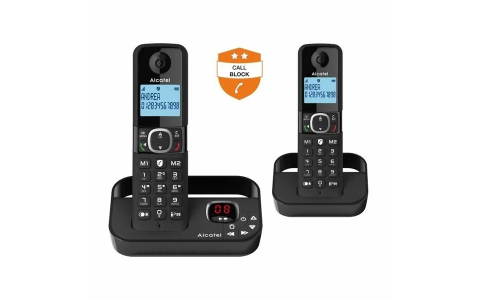 Fastnettelefon Alcatel F860 - Sort Trådløs Telefon Med Base