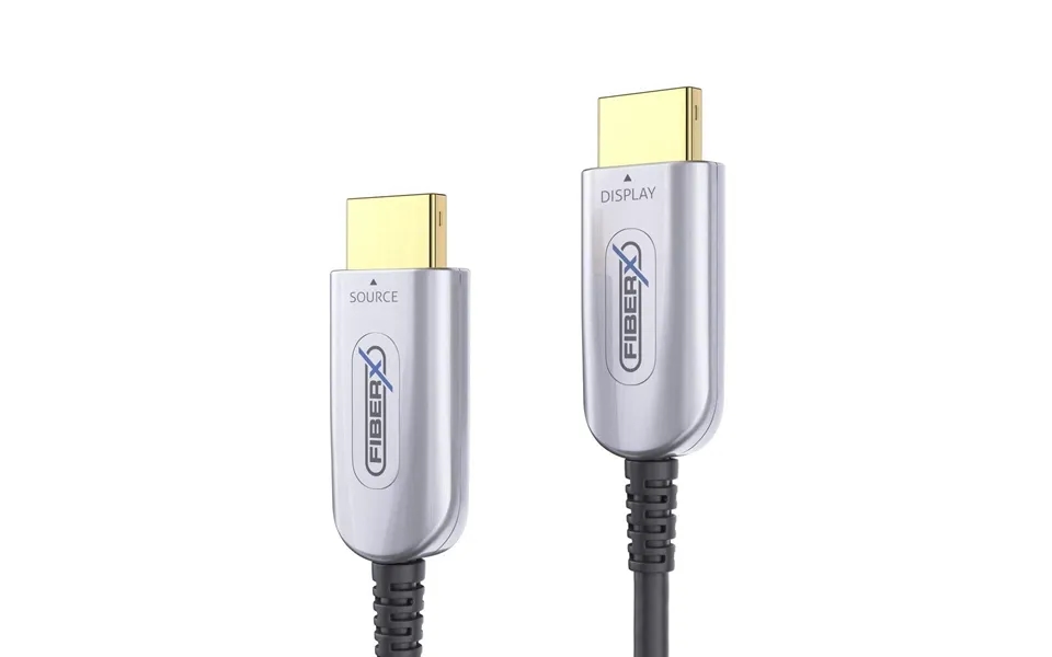 Fiberx Hdmi-kabel 15 M - Hdmi 2.0, Guldstik