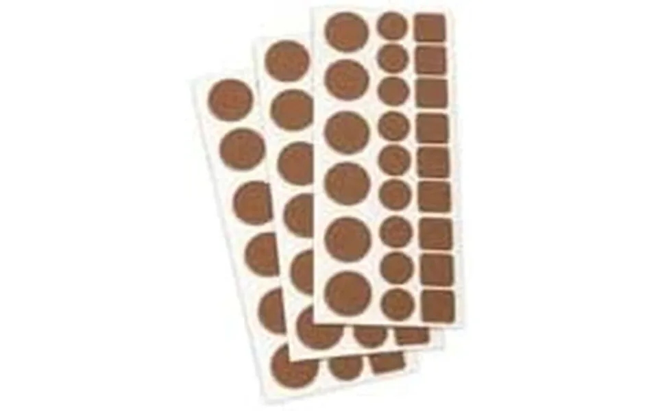 Filtdupper Inofix Brun - Syntetisk, Selvklæbende, 72 Dele