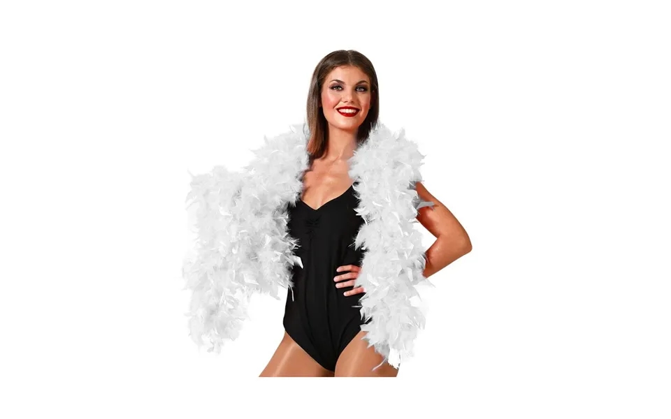 Fjerboa Hvid - 85 G Kostumetilbehør I 1920’er-stil