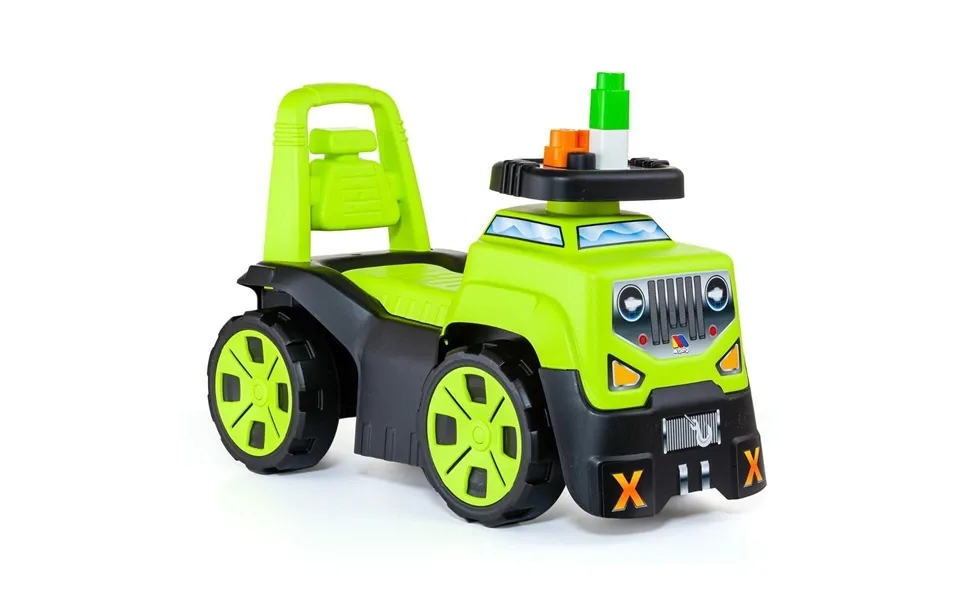 Gåbil Moltó 3x1 Wheels & Blocks - Gul, 89 Cm, 10 Dele