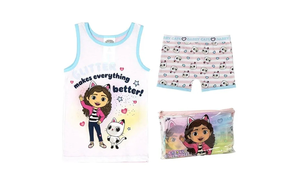 Gabby's Dollhouse Nattøj Til Piger, Pink - 2 År, 100 % Bomuld