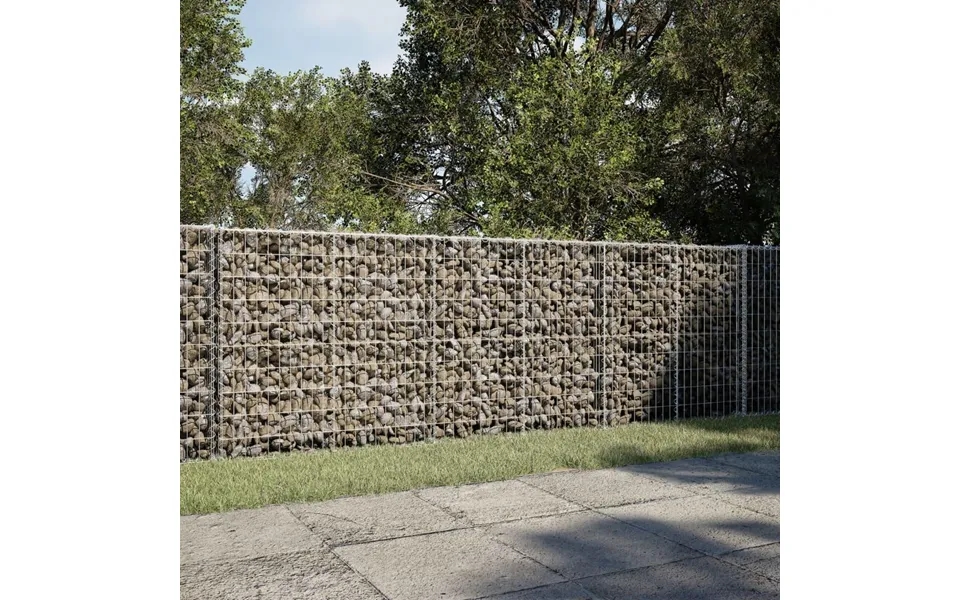 Gabionkurv Med Cover 300x50x100 Cm Galvaniseret Jern