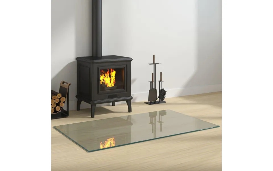 Glasplade Til Pejs 100x60 Cm Rektangulær