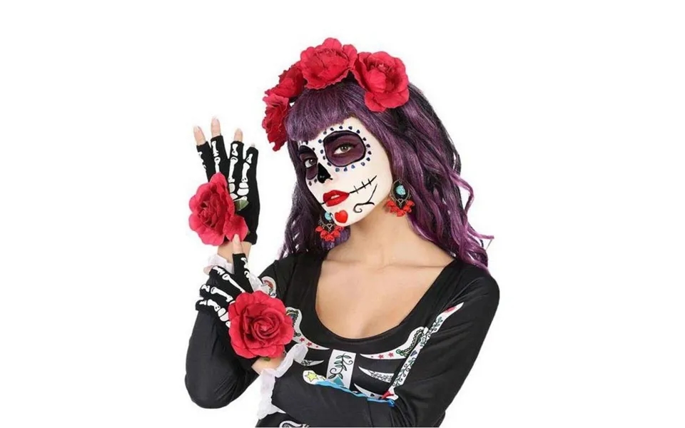 Halloween Tilbehørssæt - Rød 5 Dele