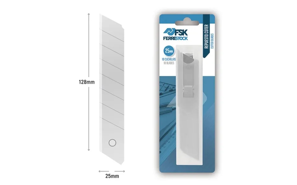 Hobbykniv Blade Ferrestock 25 Mm - 10 Stk.