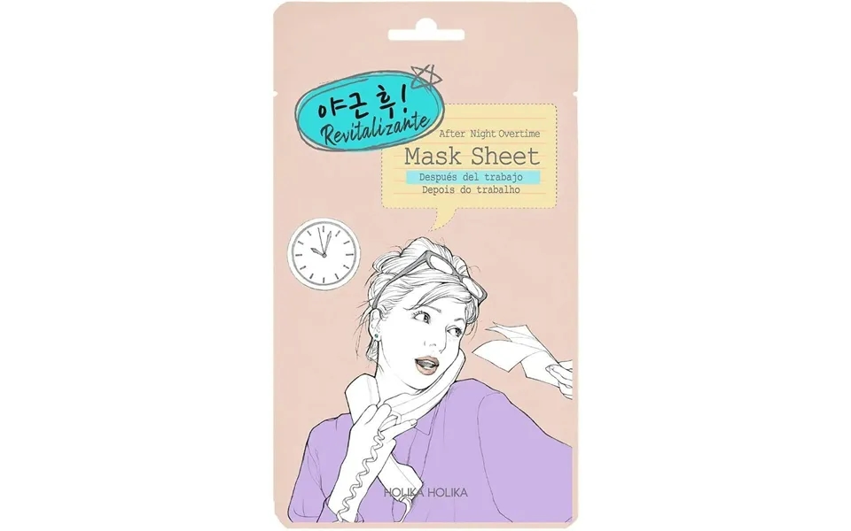 Holika Holika After Night Overtime - Revitaliserende Ansigtsmaske Sheet